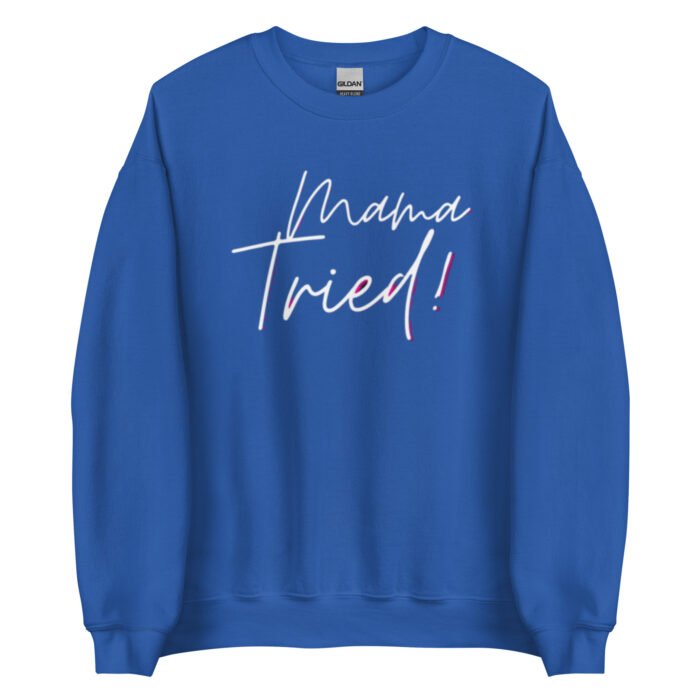 unisex crew neck sweatshirt royal front 65d0bcd3a282c - Mama Clothing Store - For Great Mamas