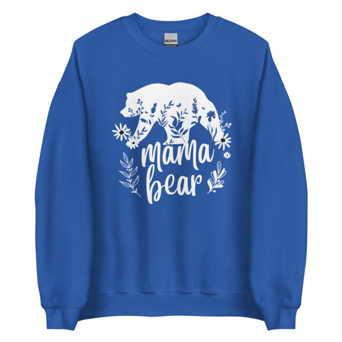 unisex crew neck sweatshirt royal front 65d0cbe2cc7b9 - Mama Clothing Store - For Great Mamas