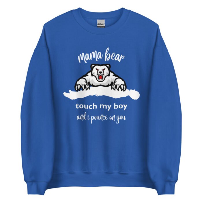 unisex crew neck sweatshirt royal front 65d0cee548347 - Mama Clothing Store - For Great Mamas