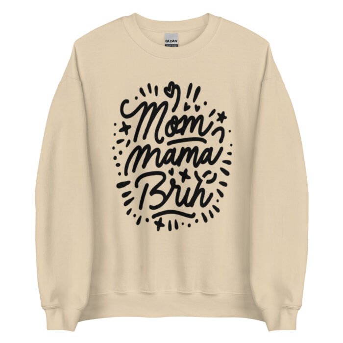 unisex crew neck sweatshirt sand front 65ced074290a5 - Mama Clothing Store - For Great Mamas