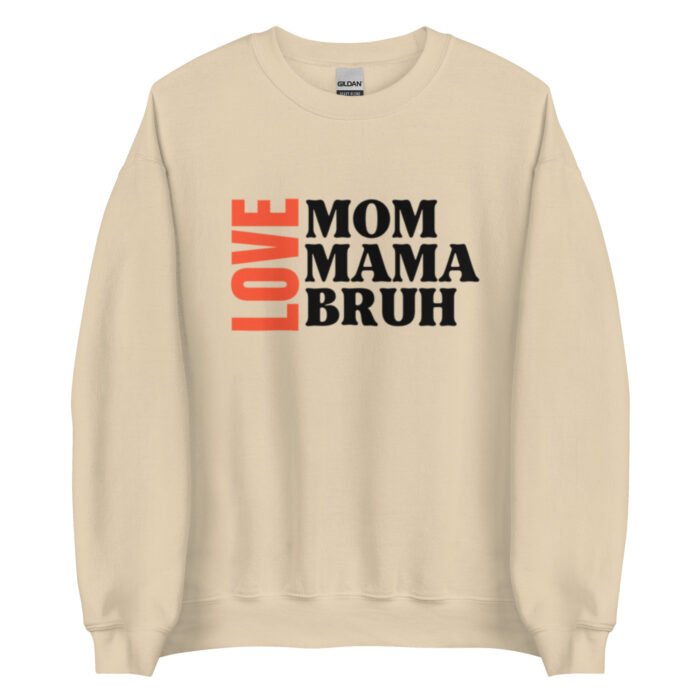 unisex crew neck sweatshirt sand front 65ced1bf86f13 - Mama Clothing Store - For Great Mamas