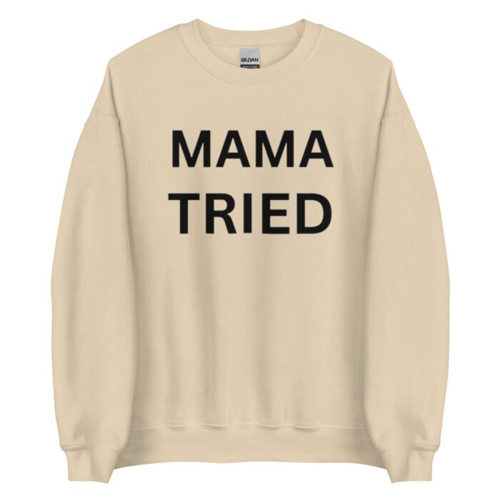 unisex crew neck sweatshirt sand front 65d0b19037a4c - Mama Clothing Store - For Great Mamas