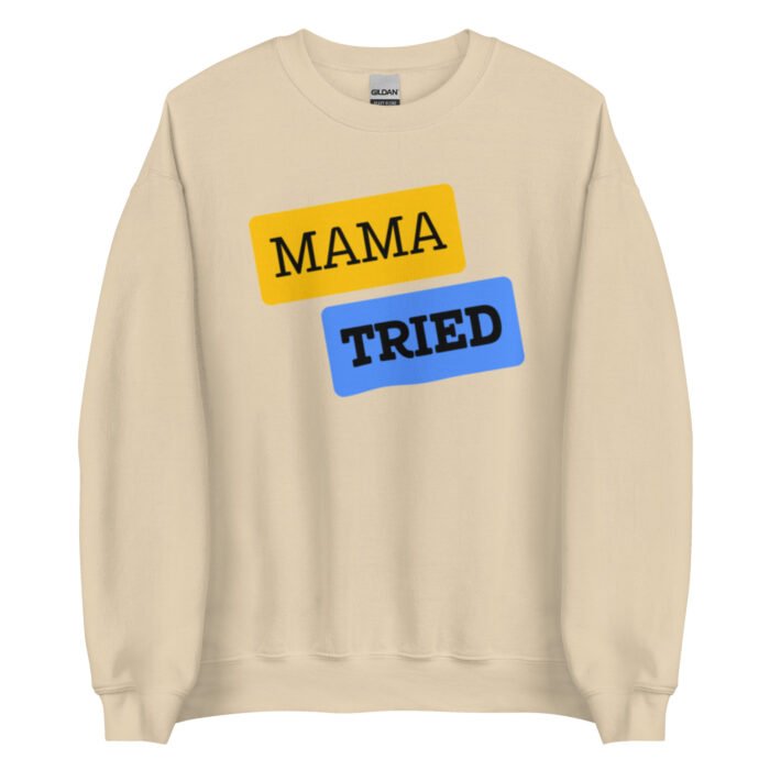 unisex crew neck sweatshirt sand front 65d0ba49a49af - Mama Clothing Store - For Great Mamas