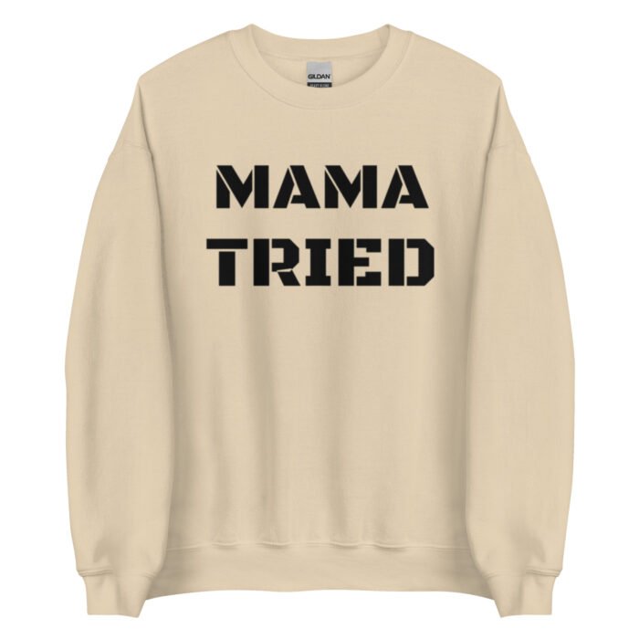 unisex crew neck sweatshirt sand front 65d0bb36f385f - Mama Clothing Store - For Great Mamas