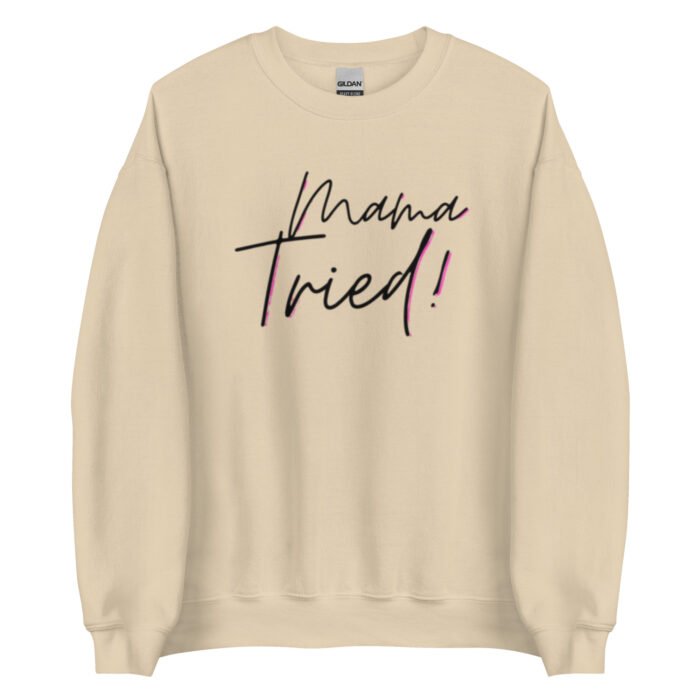 unisex crew neck sweatshirt sand front 65d0bd8623d3b - Mama Clothing Store - For Great Mamas