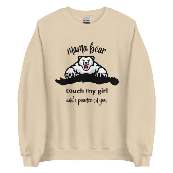 unisex crew neck sweatshirt sand front 65d0d008d2f1b - Mama Clothing Store - For Great Mamas