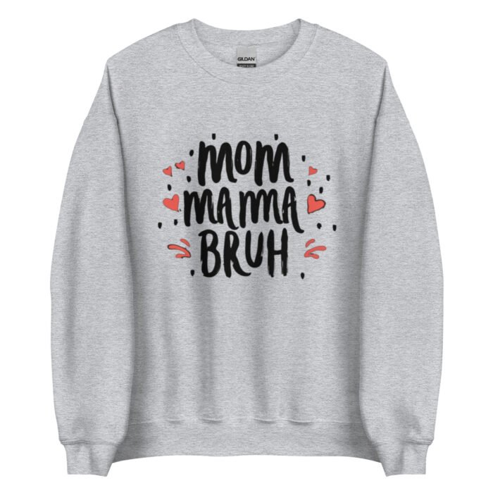 unisex crew neck sweatshirt sport grey front 65cecc89270fe - Mama Clothing Store - For Great Mamas