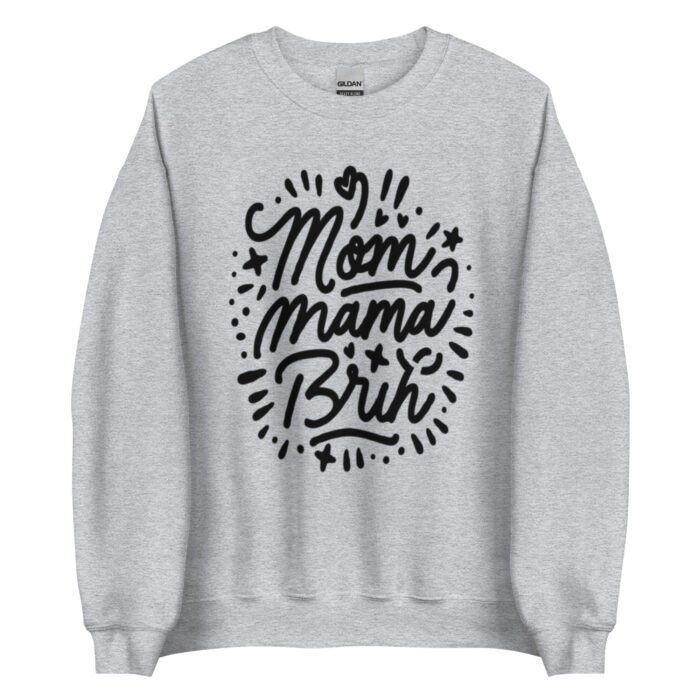 unisex crew neck sweatshirt sport grey front 65ced07427925 - Mama Clothing Store - For Great Mamas