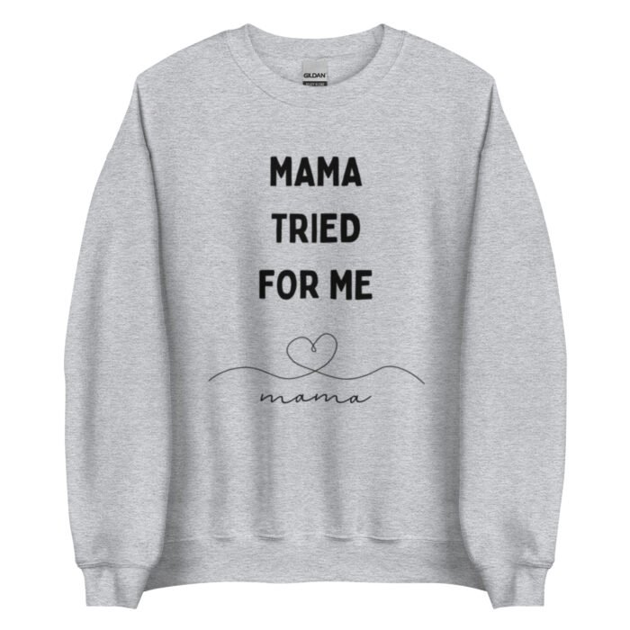 unisex crew neck sweatshirt sport grey front 65d0b7b756661 - Mama Clothing Store - For Great Mamas