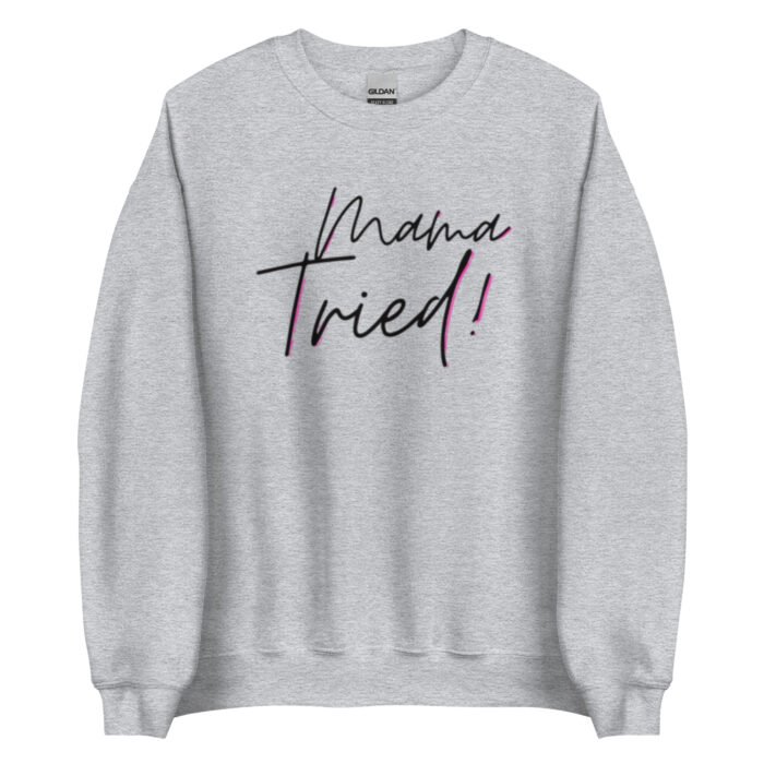 unisex crew neck sweatshirt sport grey front 65d0bd86233d3 - Mama Clothing Store - For Great Mamas