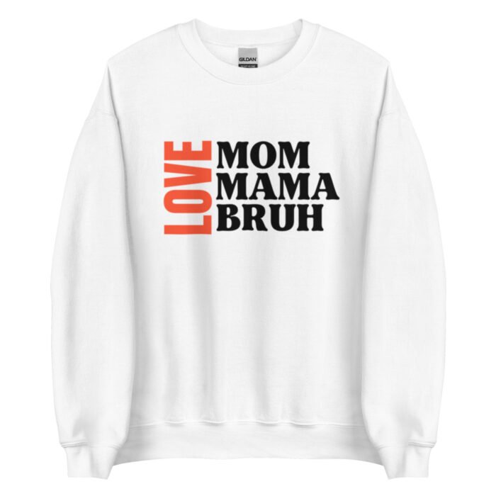 unisex crew neck sweatshirt white front 65ced1bf9d52d - Mama Clothing Store - For Great Mamas