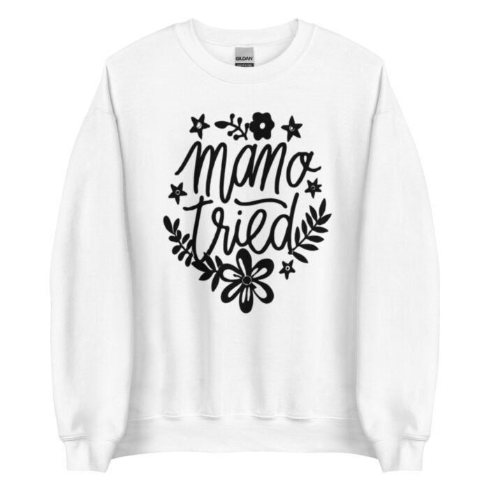 unisex crew neck sweatshirt white front 65d0b5ef97929 - Mama Clothing Store - For Great Mamas