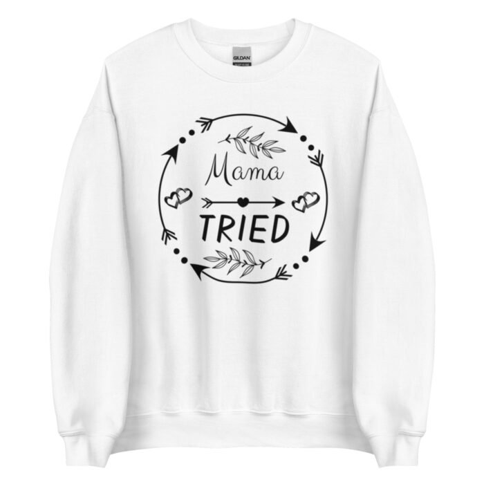 unisex crew neck sweatshirt white front 65d0b717535ec - Mama Clothing Store - For Great Mamas