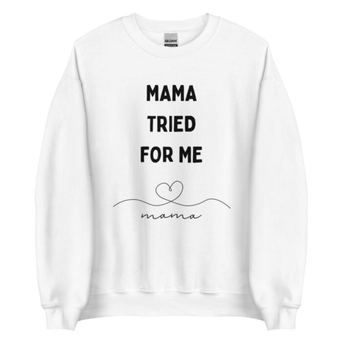 unisex crew neck sweatshirt white front 65d0b7b75b198 - Mama Clothing Store - For Great Mamas