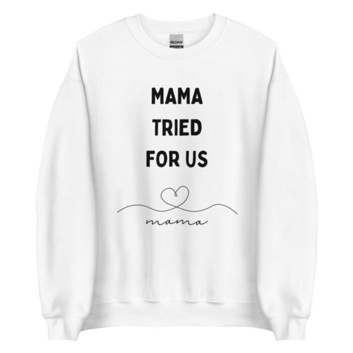 unisex crew neck sweatshirt white front 65d0b993d45fb - Mama Clothing Store - For Great Mamas