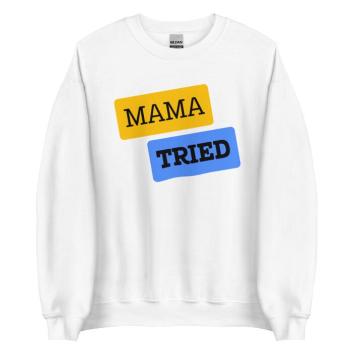 unisex crew neck sweatshirt white front 65d0ba49a68bd - Mama Clothing Store - For Great Mamas