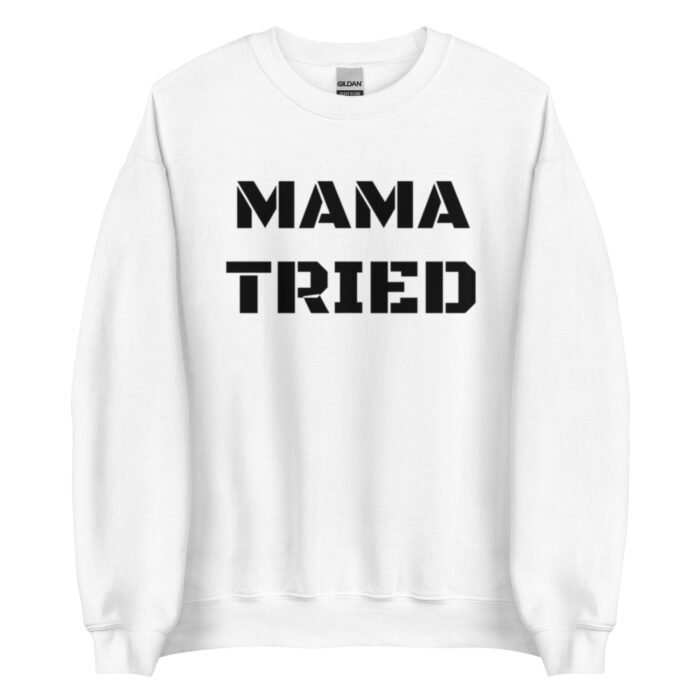 unisex crew neck sweatshirt white front 65d0bb370814d - Mama Clothing Store - For Great Mamas