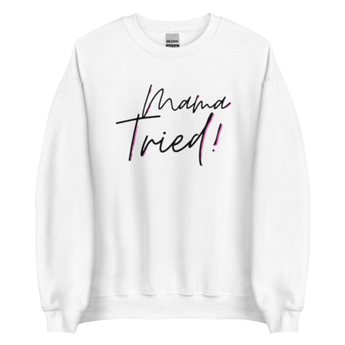 unisex crew neck sweatshirt white front 65d0bd8624848 - Mama Clothing Store - For Great Mamas
