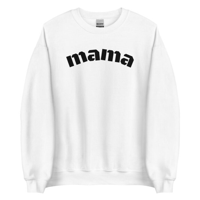 unisex crew neck sweatshirt white front 65d0d93f11de4 - Mama Clothing Store - For Great Mamas