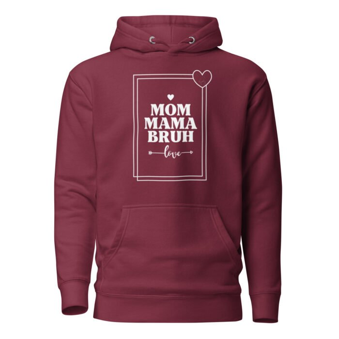 unisex premium hoodie maroon front 65dc23e417356 - Mama Clothing Store - For Great Mamas