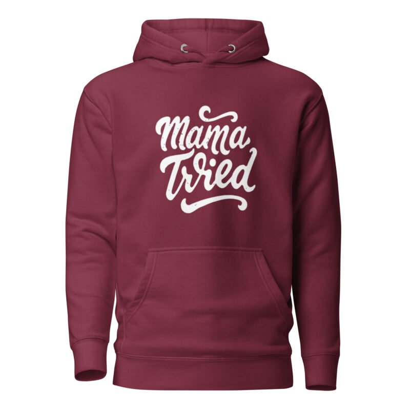 unisex premium hoodie maroon front 65dc8907d8956 - Mama Clothing Store - For Great Mamas