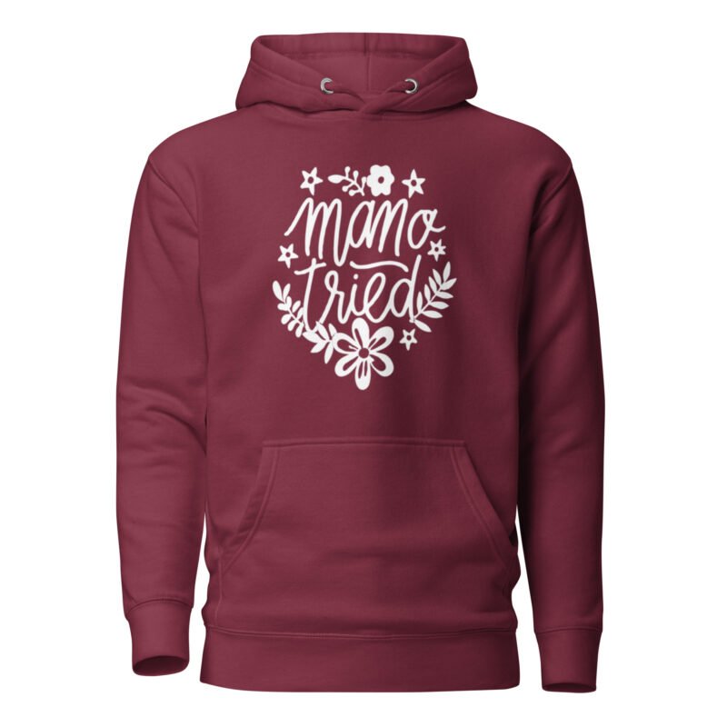 unisex premium hoodie maroon front 65dc8a2b8e751 - Mama Clothing Store - For Great Mamas