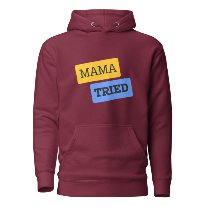 unisex premium hoodie maroon front 65dc8e490bfdf - Mama Clothing Store - For Great Mamas