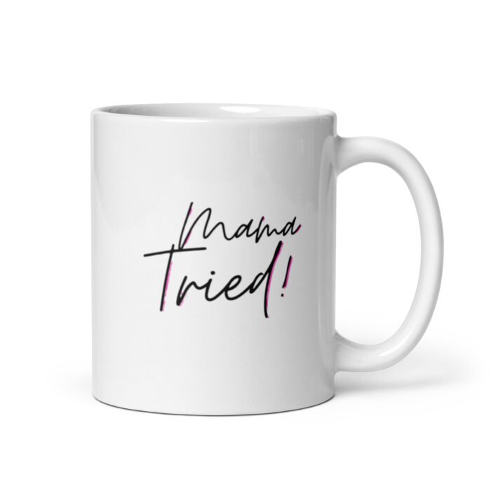 white glossy mug white 11 oz handle on right 65d9e62cdca50 - Mama Clothing Store - For Great Mamas