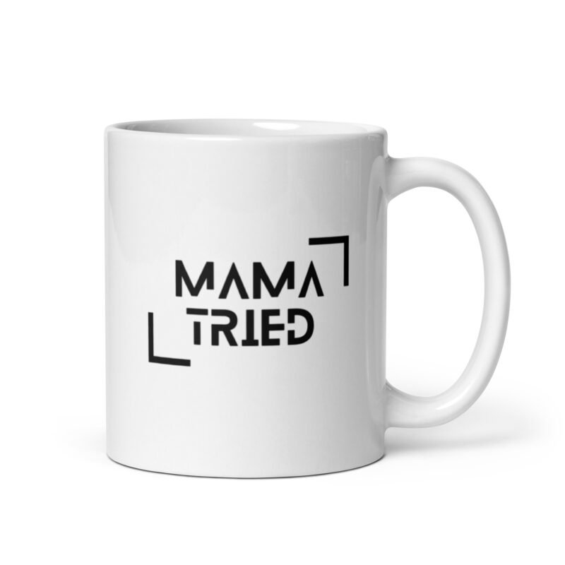 white glossy mug white 11 oz handle on right 65d9e6ce4332e - Mama Clothing Store - For Great Mamas