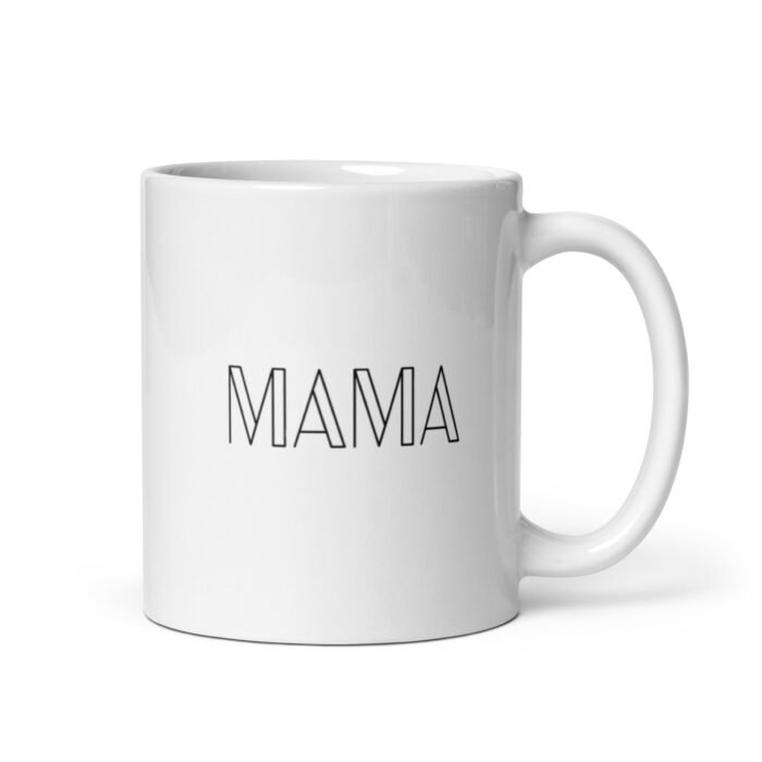 white glossy mug white 11 oz handle on right 65d9f38a64220 - Mama Clothing Store - For Great Mamas
