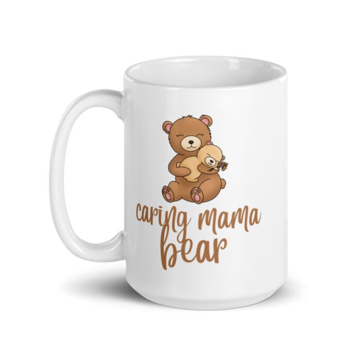 white glossy mug white 15 oz handle on left 65d9e792d08fe - Mama Clothing Store - For Great Mamas
