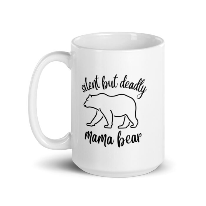 white glossy mug white 15 oz handle on left 65d9ead6a0cd9 - Mama Clothing Store - For Great Mamas