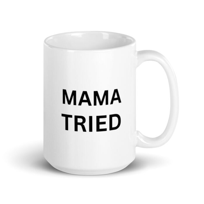 white glossy mug white 15 oz handle on right 65d9e13f97886 - Mama Clothing Store - For Great Mamas