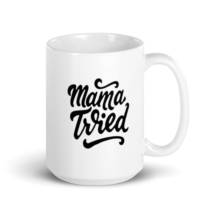 white glossy mug white 15 oz handle on right 65d9e1d91d7e2 - Mama Clothing Store - For Great Mamas