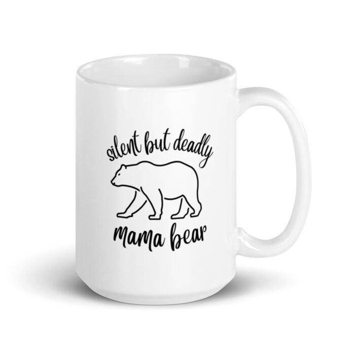 white glossy mug white 15 oz handle on right 65d9ead6a0c58 - Mama Clothing Store - For Great Mamas