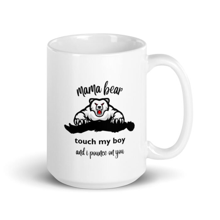 white glossy mug white 15 oz handle on right 65d9eb6685eea - Mama Clothing Store - For Great Mamas