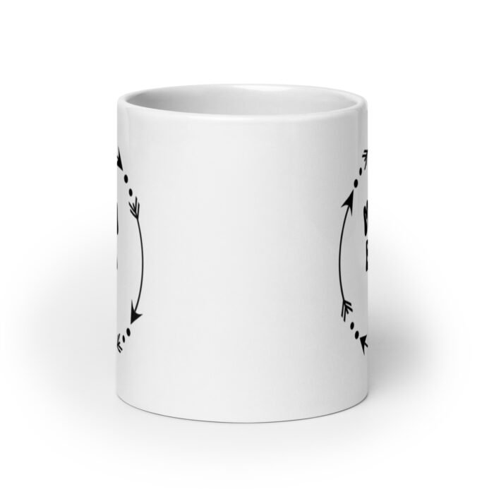 white glossy mug white 20 oz front view 65d9de426f8b1 - Mama Clothing Store - For Great Mamas