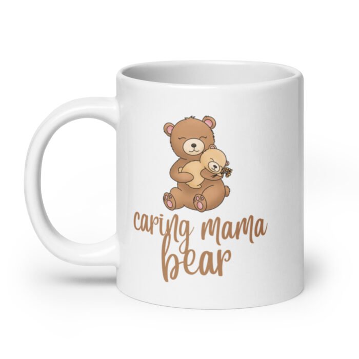 white glossy mug white 20 oz handle on left 65d9e792d09cb - Mama Clothing Store - For Great Mamas
