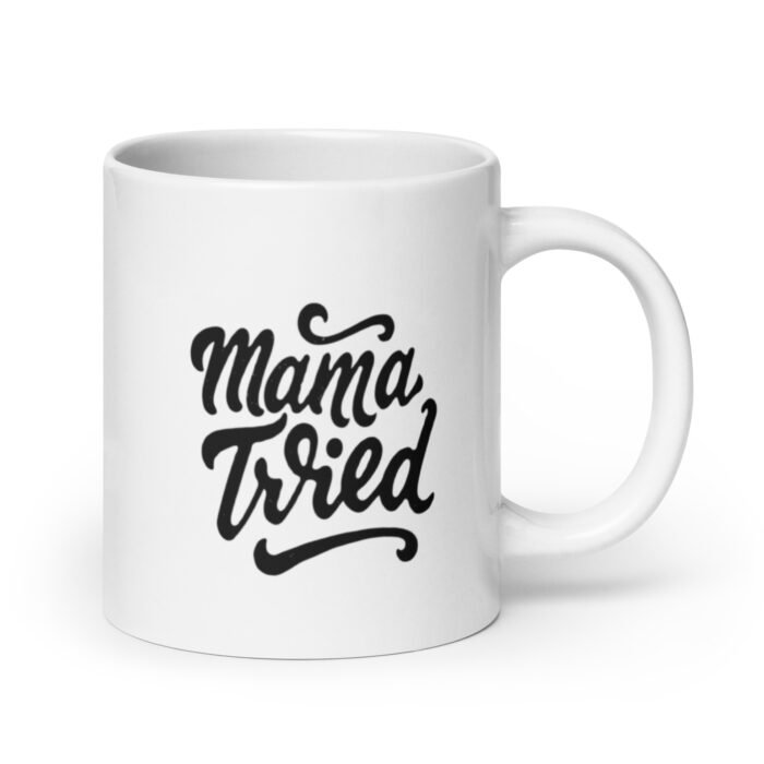 white glossy mug white 20 oz handle on right 65d9e1d91c839 - Mama Clothing Store - For Great Mamas