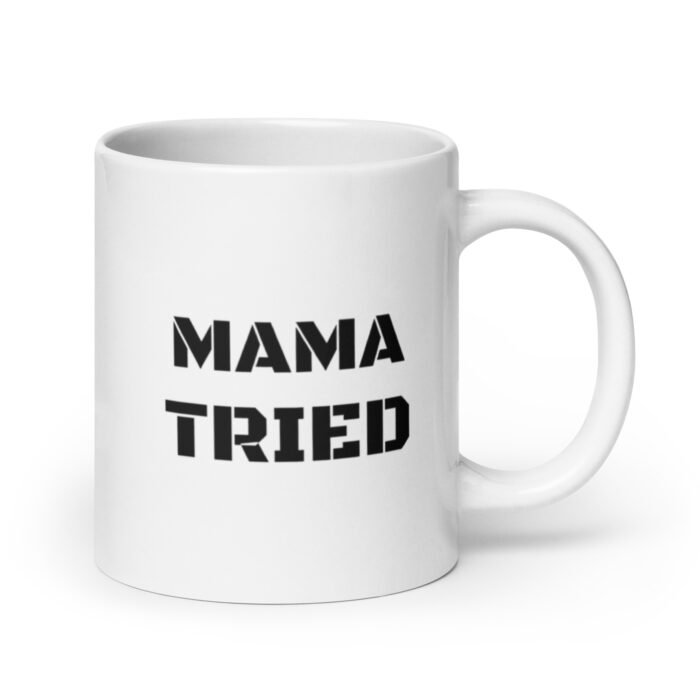 white glossy mug white 20 oz handle on right 65d9e5924aeba - Mama Clothing Store - For Great Mamas
