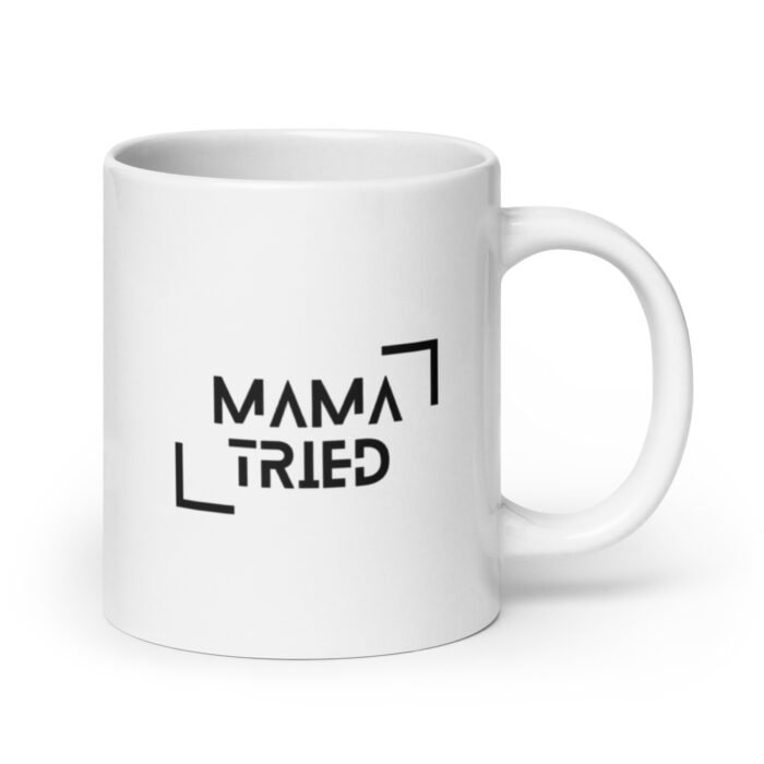 white glossy mug white 20 oz handle on right 65d9e6ce426b3 - Mama Clothing Store - For Great Mamas