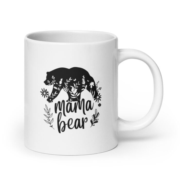 white glossy mug white 20 oz handle on right 65d9e95652920 - Mama Clothing Store - For Great Mamas