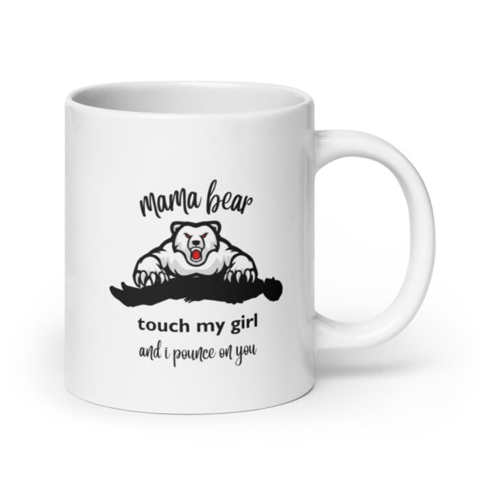 white glossy mug white 20 oz handle on right 65d9ec05cad0e - Mama Clothing Store - For Great Mamas