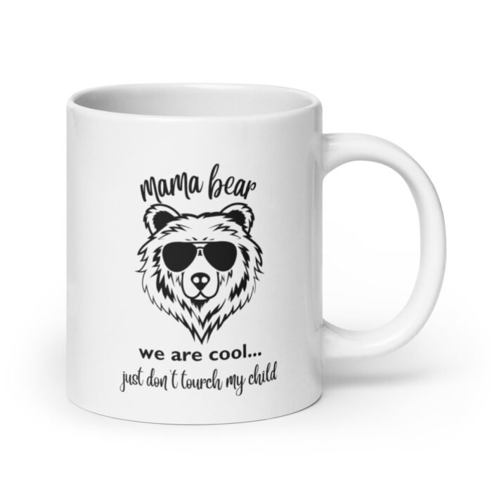 white glossy mug white 20 oz handle on right 65d9eca024917 - Mama Clothing Store - For Great Mamas