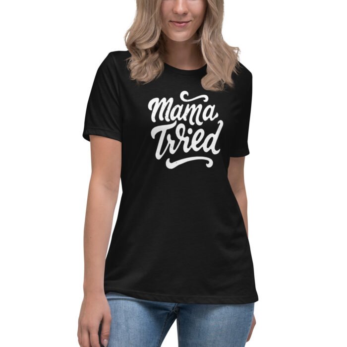 womens relaxed t shirt black front 65bae19f50466 - Mama Clothing Store - For Great Mamas