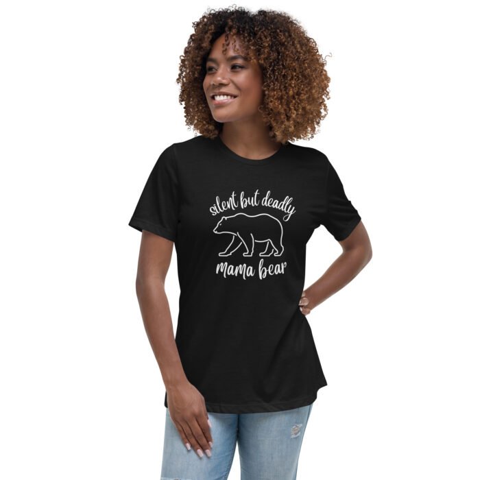 womens relaxed t shirt black front 65bbf6efd621b - Mama Clothing Store - For Great Mamas