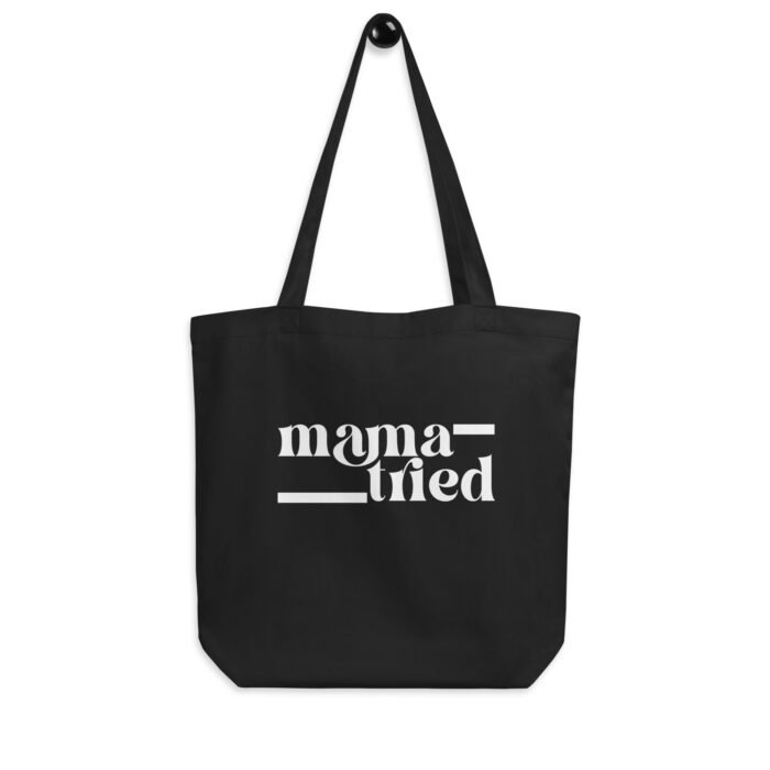eco tote bag black front 65f8642f2bc3a - Mama Clothing Store - For Great Mamas