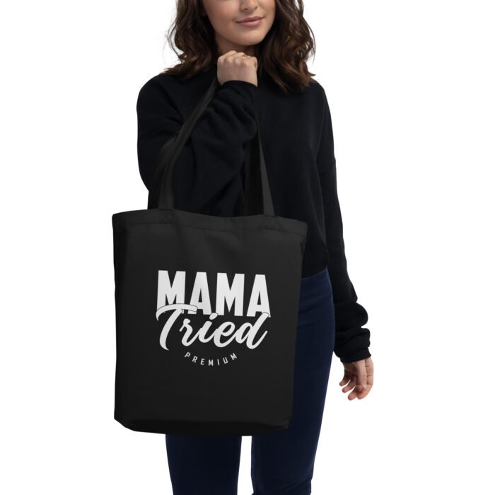 eco tote bag black front 65f9799da2267 - Mama Clothing Store - For Great Mamas