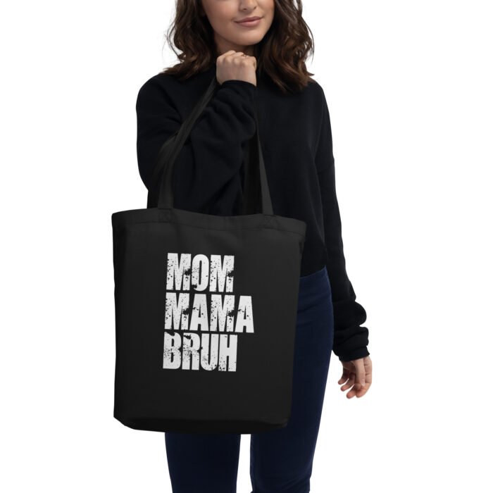 eco tote bag black front 65fc4223c1141 - Mama Clothing Store - For Great Mamas