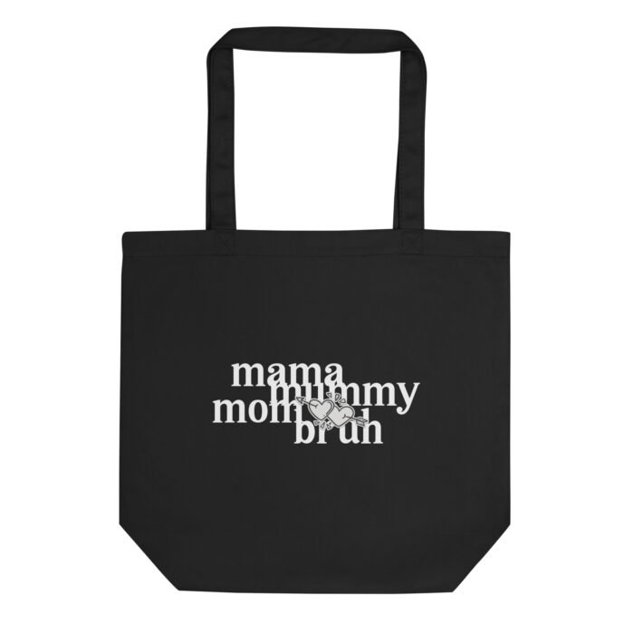 eco tote bag black front 65fd51634efc6 - Mama Clothing Store - For Great Mamas